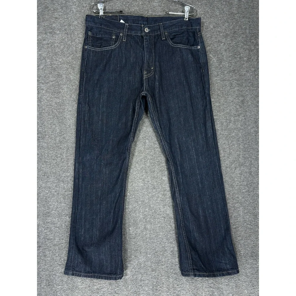 Levi's 527 Jeans Men's 34x30 (fits 34x29) Blue Dark Wash Bootcut‎ Western Wear